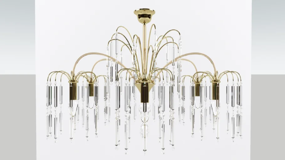 chandelier, crystal lamp