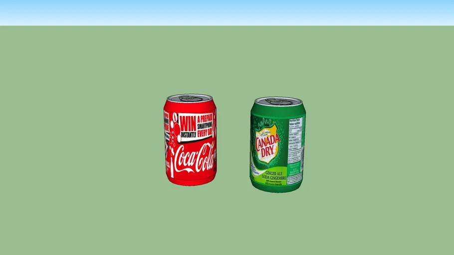 Can Soda Coco Cola/Gingerale