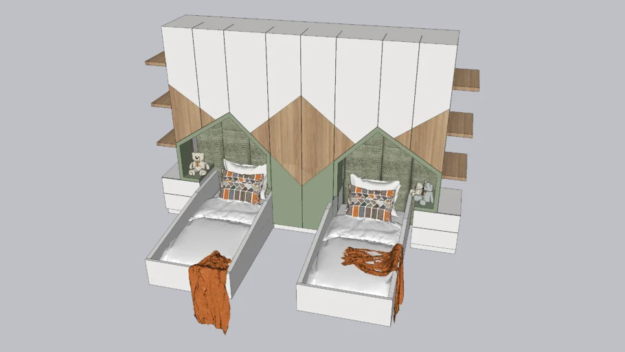 kids bed w/ storage - cama criança c/ arrumação