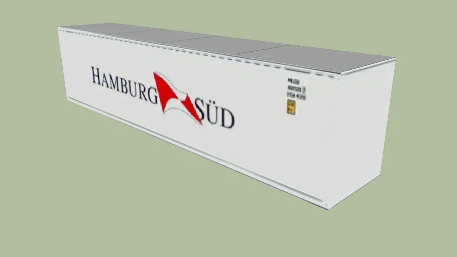 White Hamburg Süd Container - 40'