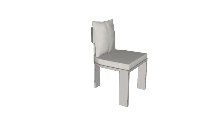 Victoria Armless Dining Chair - Aluminum Taupe Panama Marble - Harbour