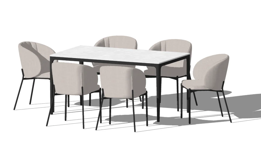 Dining Set 98 model by P'Boyd Modified by Pooh
