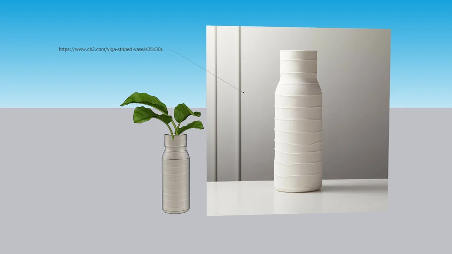 CB2- VIGA STRIPED VASE