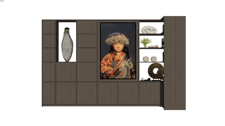 Made to Measure: Large Compartment Cabinet with Decorations