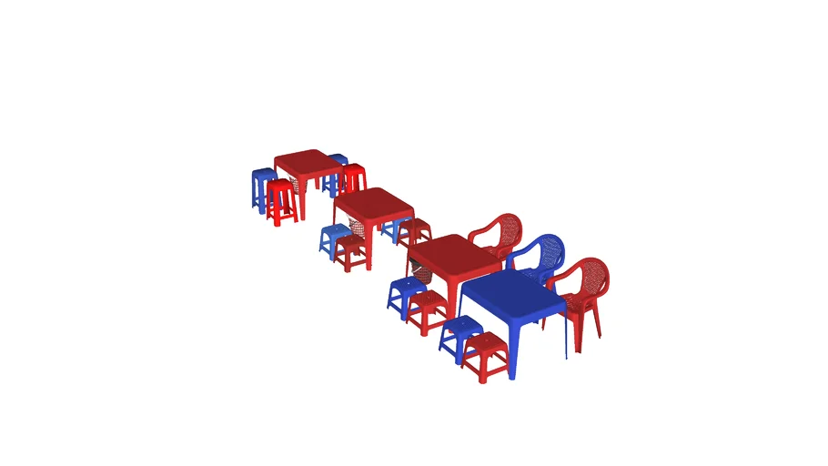 ban ghe nhua - plastic tables and chairs