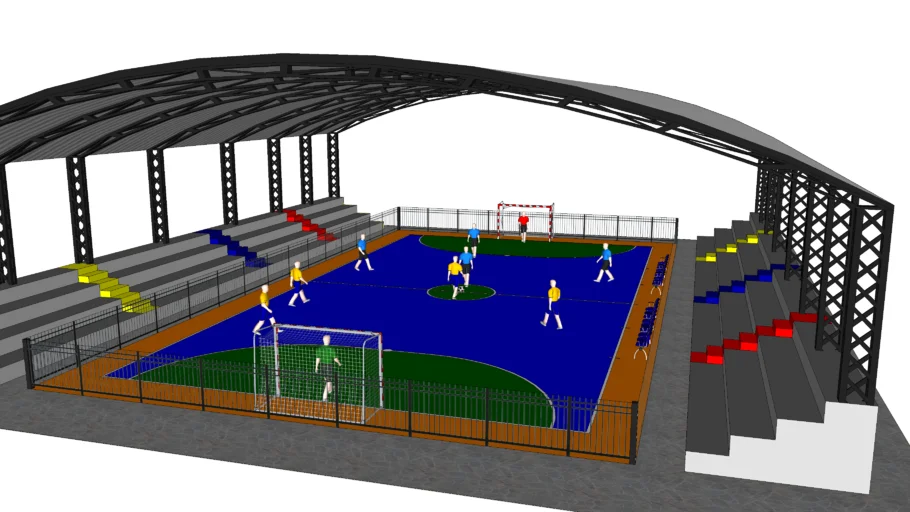 Quadra de futsal coberta