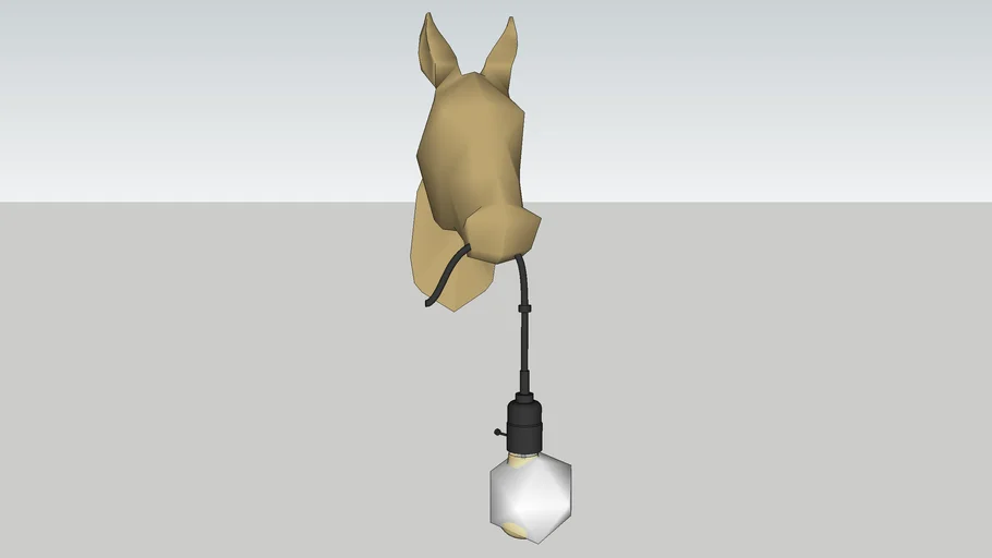 Wandlamp paardenhoofd