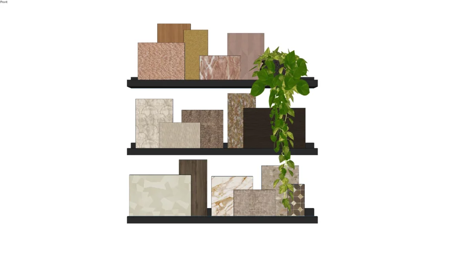 WOOOD: Photo Display Shelf with Samples